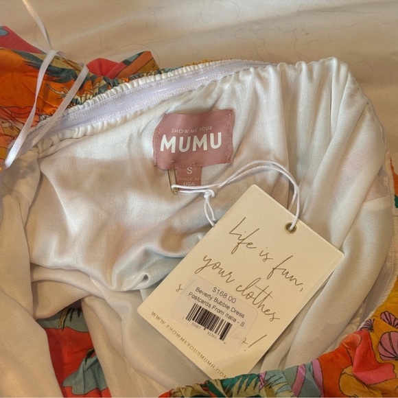 NWT! SHOW ME YOUR MUMU BEVERLY BUBBLE-HEM DRESS - Size Small 🏰 - Picture 5 of 6